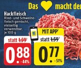 E center - Hackfleisch Angebot im Prospekt Hackfleisch bei E center im Prospekt "" für 0,77 €