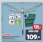 Wäscheschirm Linomatic 500 Deluxe Cover im Angebot bei combi in Cuxhaven Wäscheschirm Linomatic 500 Deluxe Cover Angebote von LEIFHEIT bei combi Cuxhaven für 109,00 €