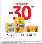 Intermarché Poligny - Promo -30% de remise immédiate sur tout Pedigree Promo -30% de remise immédiate sur tout Pedigree à dans le catalogue Intermarché à Poligny