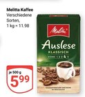 Kaffee Auslese Klassisch Angebote von Melitta bei GLOBUS Pirmasens für 5,99 €