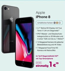iPhone 8 + MagentaMobil XS20 bei A-Team Mobilfunk-Concept GmbH in Bergisch Gladbach iPhone 8 + MagentaMobil XS20 im Angebot bei A-Team Mobilfunk-Concept GmbH Bergisch Gladbach für 1,19 €
