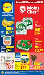 Catalogue Supermarchés de Lidl à Saint-Martin-des-Noyers Prospectus Lidl à Saint-Martin-des-Noyers, "Moins Cher !", 82 pages, 22/05/2025 - 28/05/2025