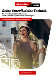 MediaMarkt Saturn Prospekt "Deine Auszeit, deine Technik." für Detern, 1 Seite, 29.05.2023 - 05.06.2023 MediaMarkt Saturn Prospekt "Deine Auszeit, deine Technik." für Detern, 1 Seite, 29.05.2023 - 05.06.2023