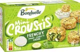 Mini Croustis Frenchy Epinard Courgette Chèvre surgelés - BONDUELLE dans le catalogue Géant Casino