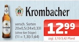 Pils Angebote von Krombacher bei Getränke Oase Schwerte für 12,99 €