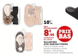 Ballerines avec bandeau femme - Super U à Béziers Ballerines avec bandeau femme en promo chez Super U Béziers à 8,90 €