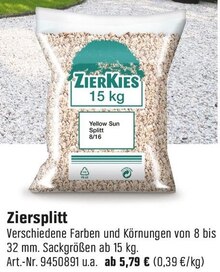 Ziersplitt bei OBI in Grevenbroich Ziersplitt im Angebot bei OBI Grevenbroich für 5,79 €
