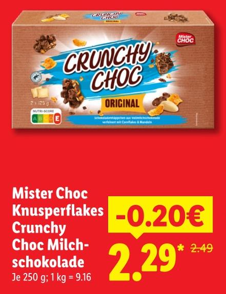 Knusperflakes Crunchy Choc Milchschokolade