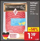Aktuelle Wurst Angebote bei Netto Marken-Discount in Osnabrück Aktuelles Geflügelsalami Angebot bei Netto Marken-Discount in Osnabrück ab 1,19 €