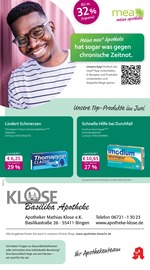 Aktueller mea - meine apotheke Apotheke Prospekt in Münster-Sarmsheim und Umgebung, "Unsere Juni-Angebote" mit 4 Seiten, 01.06.2025 - 30.06.2025