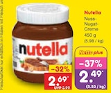 Aktuelle Nutella Angebote bei Netto Marken-Discount in Stade (Hansestadt) Aktuelles Nuss-Nugat-Creme Angebot bei Netto Marken-Discount in Stade (Hansestadt) ab 2,49 €