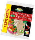Aktuelles Italienische Bio Dinkel Wraps Angebot bei REWE in Duisburg ab 1,99 €