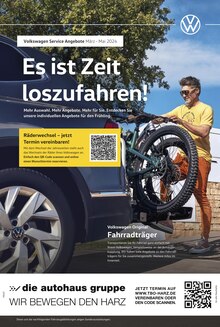 Aktueller Volkswagen Prospekt "Frühlingsfrische Angebote" Seite 1 von 1 Seite für Osterwieck