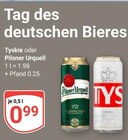 Aktuelles Tyskie oder Pilsner Urquell Angebot bei GLOBUS in Wiesbaden ab 0,99 €