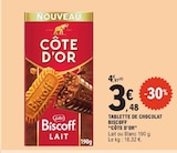 E.Leclerc Violaines - Promo Tablette de chocolat Biscoff Lait Promo Tablette de chocolat Biscoff Lait à 3,48 € dans le catalogue E.Leclerc à Violaines