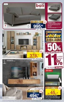 Fernseher im Möbel Inhofer Prospekt "95 JAHRE JUBILÄUM" mit 12 Seiten (Konstanz)