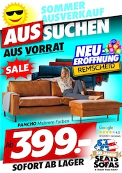 Couch im Seats and Sofas Prospekt in Monheim Aktueller Seats and Sofas Prospekt mit Couch, "SOMMER AUSVERKAUF", Seite 1