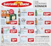 Bitburger im Getränke Oase Prospekt in Bergkamen Aktueller Getränke Oase Prospekt mit Bitburger, "Aktuelle Angebote", Seite 1