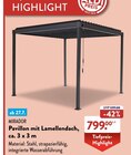 Pavillon mit Lamellendach Angebote von Mirador bei ALDI SÜD Euskirchen für 799,00 €