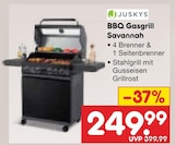 BBQ Gasgrill Savannah Angebote von Juskys bei Netto Marken-Discount Ulm für 249,99 €
