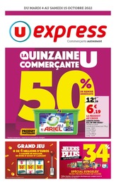 Catalogue U Express du moment, 04/10/2022 - 15/10/2022 Prospectus U Express en cours, "La quinzaine U commerçante", 16 pages