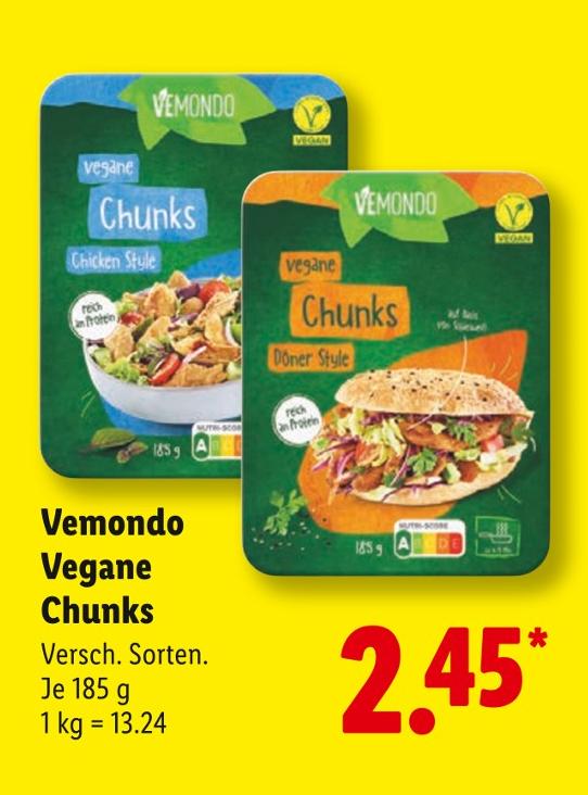 Vegane Chunks Chicken Style