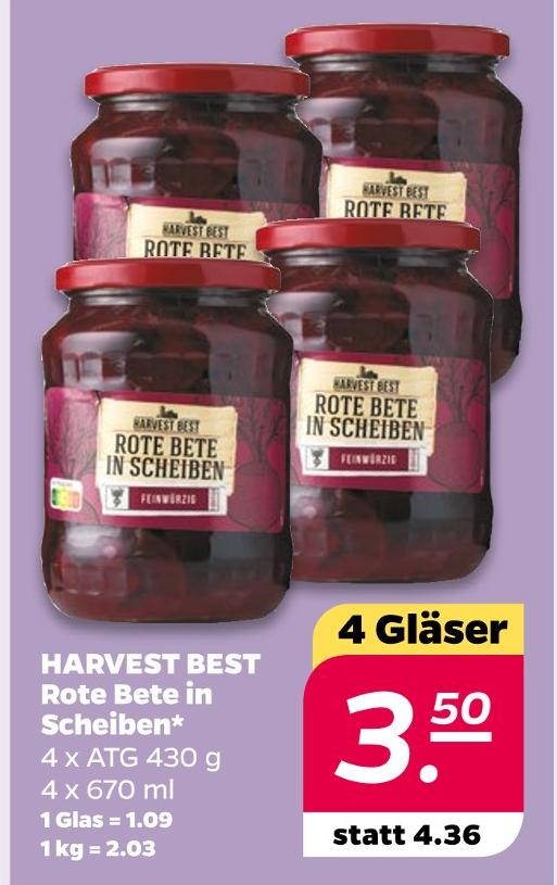 Rote Bete in Scheiben