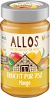 Mango im dm-drogerie markt Prospekt Fruchtaufstrich, Mango 75 % Frucht von ALLOS im aktuellen dm-drogerie markt Prospekt für 3,95 €