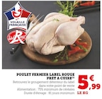 POULET FERMIER LABEL ROUGE PRET A CUIRE à Super U dans Guenouvry