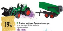 Tracteur fendt avec fourche et remorque - Carrefour à Saint-Maur-des-Fossés Tracteur fendt avec fourche et remorque en promo chez Carrefour Saint-Maur-des-Fossés à 19,90 €