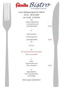 famila Nordost Stralsund Prospekt "Aktuelle Angebote" mit 1 Seite