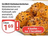 Kürbiskernbrötchen im Angebot bei GLOBUS in Gera Kürbiskernbrötchen Angebote von GLOBUS bei GLOBUS Gera für 1,69 €