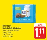 Bunte Vielfalt Schokolade Angebote von Ritter Sport bei nah und gut Freital für 1,11 €