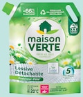 Lessive liquide doypack détachante fraîcheur d'été x33 lavages - MAISON VERTE - Intermarché Super à Orléans Lessive liquide doypack détachante fraîcheur d'été x33 lavages - MAISON VERTE en promo chez Intermarché Super Orléans à 3,66 €