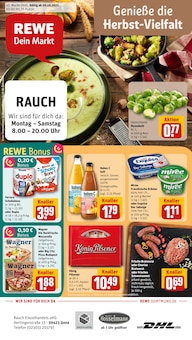 REWE Prospekt der Woche "Dein Markt" Seite 1, 20.10.2025 bis 25.10.2025 für Unna Aktueller REWE Prospekt "Dein Markt" Seite 1 von 32 Seiten für Unna