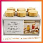 6 pot a epices couvercle bambou en promo chez B&M Saint-Nazaire à 2,98 €