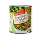 Junge Erbsen mit Möhrchen von Freshona im aktuellen Lidl Prospekt für 1,69 €