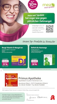 Aktueller mea - meine apotheke Prospekt (Stadecken-Elsheim, 4 Seiten zum blättern mea - meine apotheke Prospekt Unsere Oktober-Angebote mit 4 Seiten
