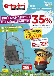 Opti-Wohnwelt Prospekt "Frühjahrspost für Möbelkäufer!" mit 48 Seiten (Bremen)