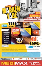 Aktueller MEDIMAX Prospekt mit Fernseher, "MARKENTAGE!", Seite 1