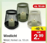 Windlicht im Angebot bei Zimmermann in Gifhorn Windlicht Angebote bei Zimmermann Gifhorn für 2,99 €