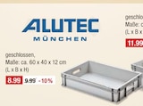 Geschlossene Box im V-Markt Prospekt Geschlossene Box von Alutec München im aktuellen V-Markt Prospekt für 8,99 €
