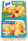 Käse-Snack Gouda und Maasdamer im Angebot bei REWE in Leipzig Käse-Snack Gouda und Maasdamer Angebote von ja! bei REWE Leipzig für 2,79 €