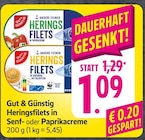 Heringsfilets in Senfcreme im Angebot bei EDEKA in Offenbach Heringsfilets in Senfcreme Angebote von Gut & Günstig bei EDEKA Offenbach für 1,09 €