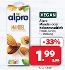 nah&frisch Marsberg - Mandel oder Kokosnussdrink Angebot im Prospekt Mandel oder Kokosnussdrink bei nah&frisch im Marsberg Prospekt für 1,99 €