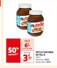 PÂTE À TARTINER - NUTELLA en promo chez Auchan Supermarché Aubervilliers à 6,74 €