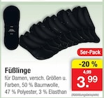 Fußlinge im Angebot bei Zimmermann in Hildesheim Fußlinge Angebote bei Zimmermann Hildesheim für 3,99 €