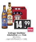 Aktuelle Erdinger Angebote bei Hieber in Freiburg (Breisgau) Aktuelles Weißbier Alkoholfrei Angebot bei Hieber in Freiburg (Breisgau) ab 14,99 €