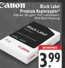 Black Label Premium Kopierpapier im Angebot bei EDEKA in Beckum Black Label Premium Kopierpapier Angebote von Canon bei EDEKA Beckum für 3,99 €