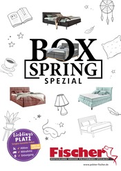 Aktueller Polstermöbel Fischer Möbel & Einrichtung Prospekt in Fridolfing und Umgebung, "BOXSPRING SPEZIAL" mit 9 Seiten, 09.02.2025 - 16.02.2025